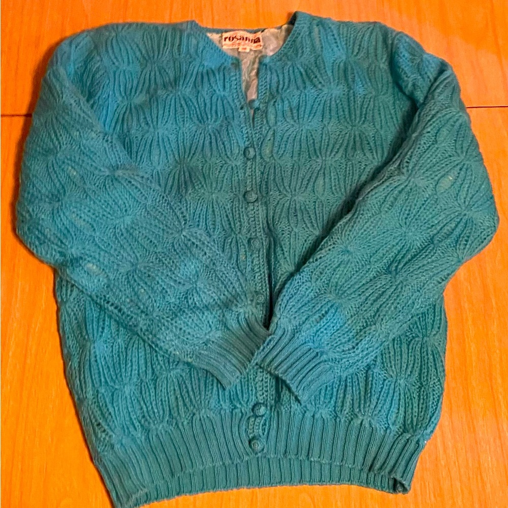 Vintage Wool Button Down Cardigan Sweater